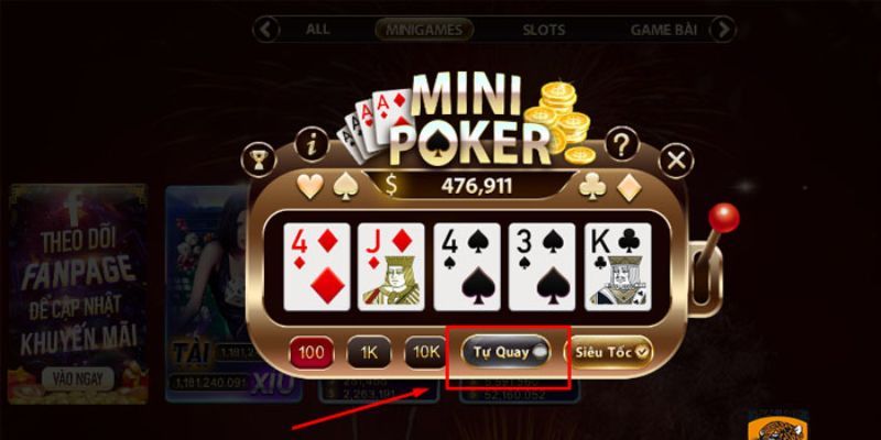 Sảnh Mini Games với nhiều loại trò chơi đa dạng